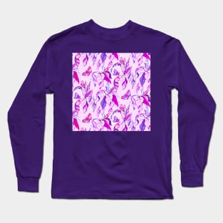 Pink Butterfly Garden Long Sleeve T-Shirt